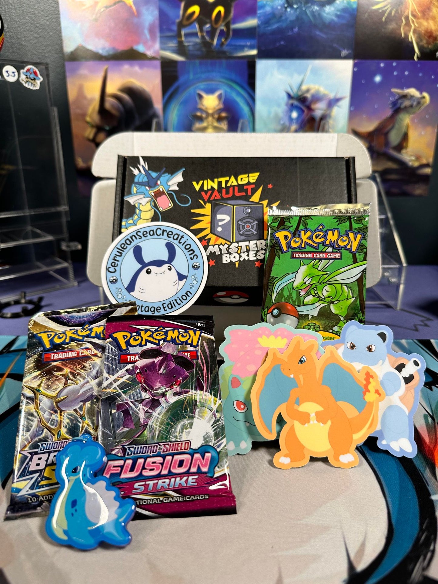 Mystery Box - CERULEAN EDITION! - Guaranteed WoTC Booster Pack in every box!! - Round 3 - DM on Instagram @VintageVaultPokemon for discounts!