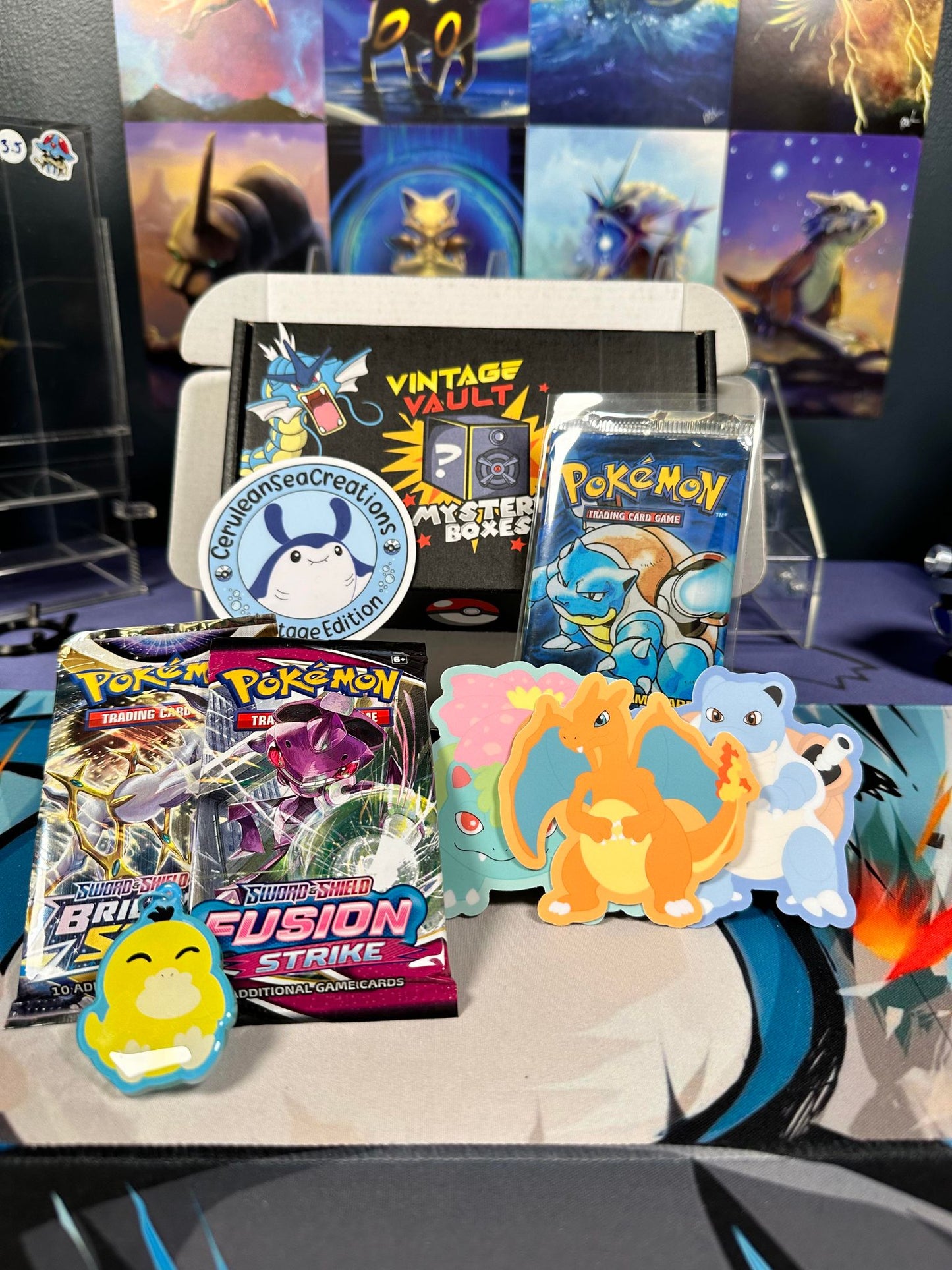 Mystery Box - CERULEAN EDITION! - Guaranteed WoTC Booster Pack in every box!! - Round 3 - DM on Instagram @VintageVaultPokemon for discounts!