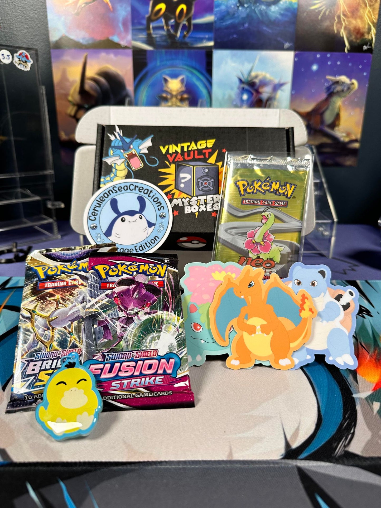 Mystery Box - CERULEAN EDITION! - Guaranteed WoTC Booster Pack in every box!! - Round 3 - DM on Instagram @VintageVaultPokemon for discounts!